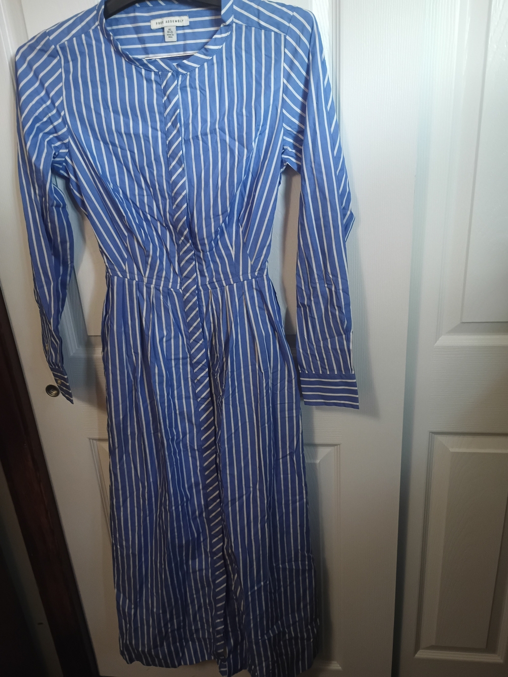 Free Assembly Minimalist Chic Striped Dress